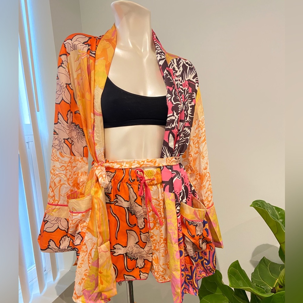 ✨SOLD✨Kimono & shorts set